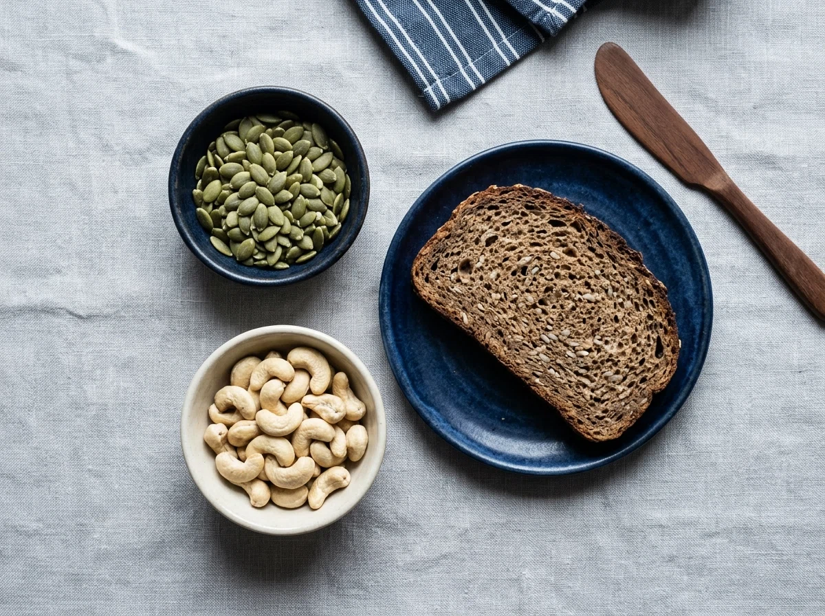 Pompoenpitten en cashewnoten - voedingsbronnen van zink
